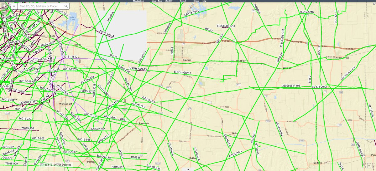 oilmutt's tweet photo. Sooner rather than later, I will be able to sync old Texas well files, production data, logs and other engineering from the RRC to a leased seismic line. In conjunction with synthetic data I think it will do very well for prospect generation and active lease optimization. 
For instance, over a larger water flood this can have quite a fun effect on fluid migration, mechanical vs reservoir failure and more.