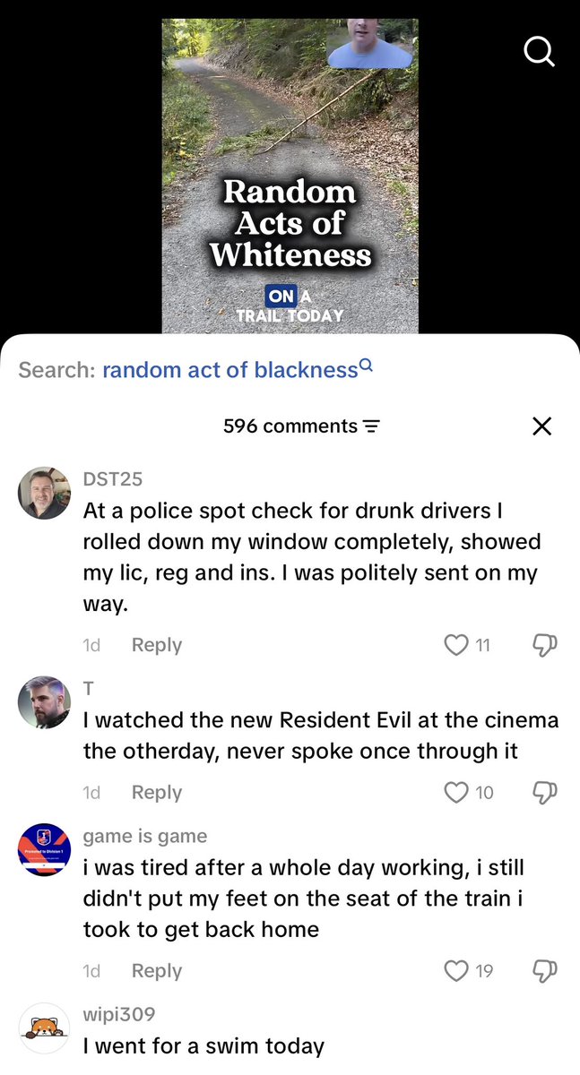 RealBlackIrish's tweet photo. A guy on tiktok posted a video of himself clearing tree debris from a path, and asked people to list other random acts of Whiteness in the replies… https://t.co/gEpNLSJyxf