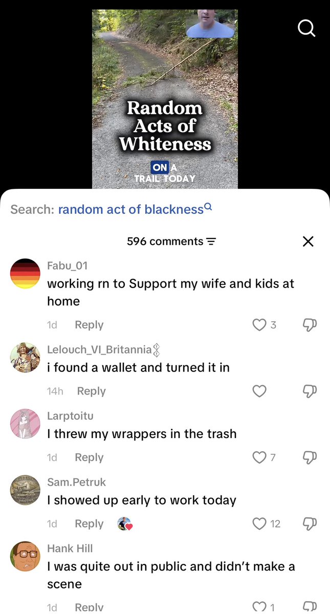 RealBlackIrish's tweet photo. A guy on tiktok posted a video of himself clearing tree debris from a path, and asked people to list other random acts of Whiteness in the replies… https://t.co/gEpNLSJyxf