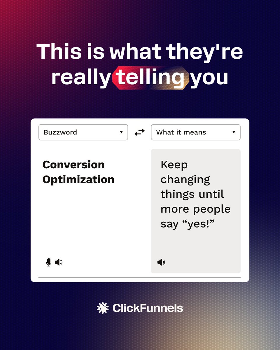 clickfunnels's tweet photo. Somewhere along the way, you go from Googling every other marketing term to casually saying things like “my funnel isn’t converting” over breakfast.

That’s when you know you’ve officially become a Funnel Hacker 😂

Consider this carousel your unofficial invitation.

What should make it into Part 2?