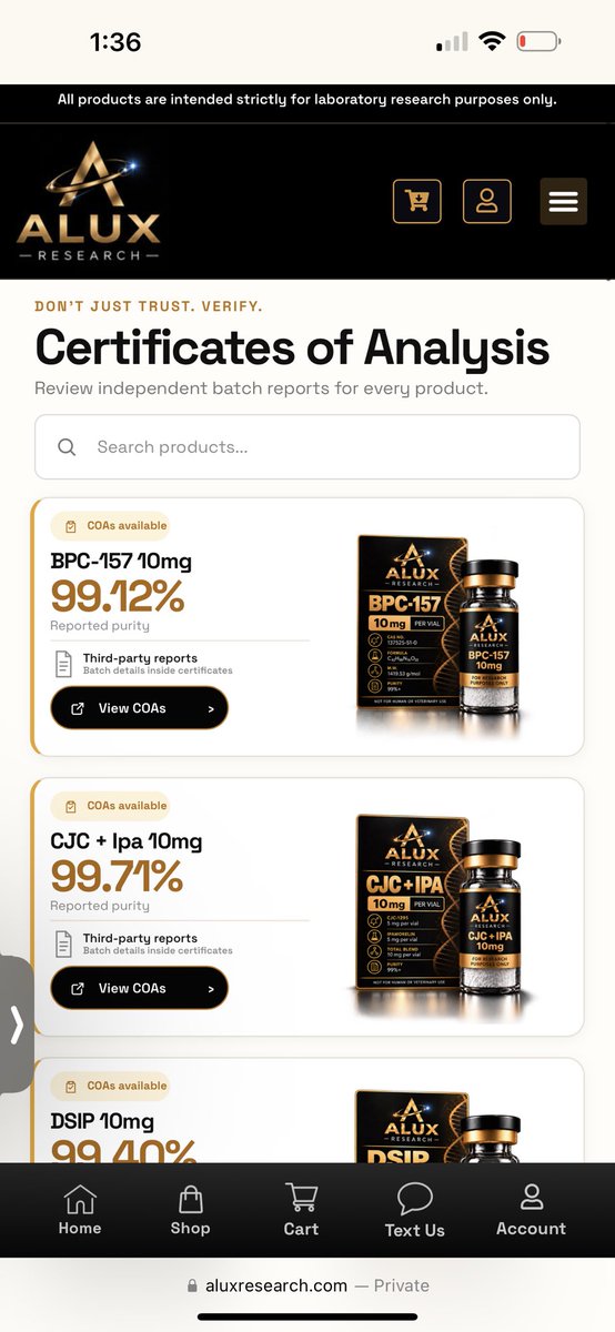 AluxResearch's tweet photo. We had someone who thought the view coa page was the product page… so what did we do? We improved it the a new version after 3 iterations that we believe is the best in class https://t.co/yqZ4IU0eLw