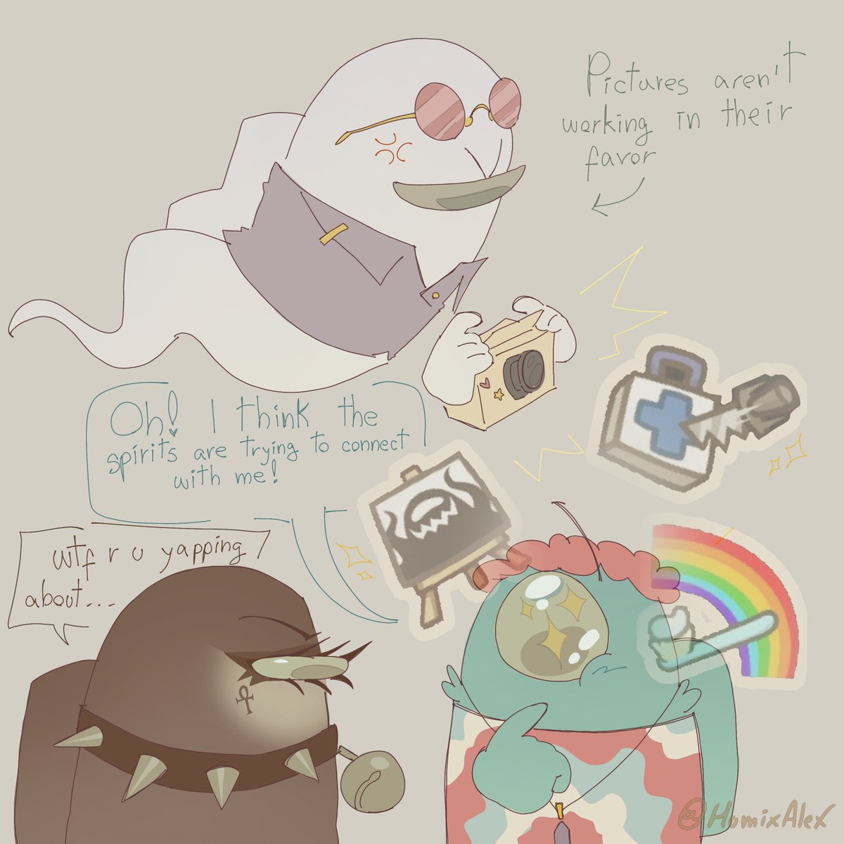 HumixAlex's tweet photo. I dont think thats how it works, Cyan..
#amongusshow https://t.co/j47nJVmBYr