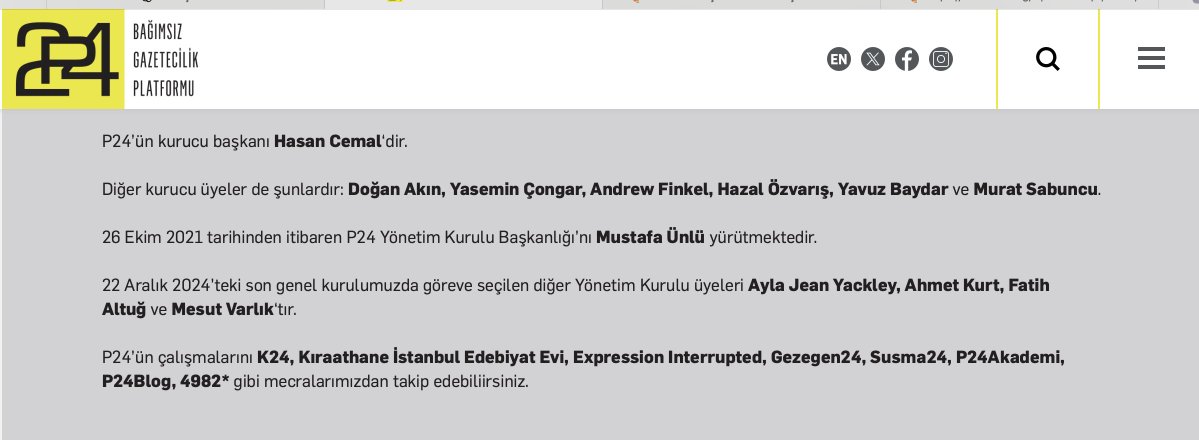 e_ercis's tweet photo. ABD FONU İLE KURULAN P24–T24 MEDYA HATTINDA LGBT PROPAGANDASI YAPAN 118 İÇERİK VE ARKA PLANDAKİ BAĞLANTILAR. 

T24'ün İstanbul 1. Sulh Ceza Hakimliği kararıyla internet sitesi ve sosyal medya hesaplarının erişime engellenmesi, yalnızca son bir yılda yayımlandığı belirtilen 118 LGBT içeriğiyle sınırlı bir tartışma değil. Kararın gerekçesinde İstanbul Cumhuriyet Başsavcılığı, söz konusu içerikleri "LGBT propagandası" niteliğinde değerlendirdi. T24 ise kararı "LGBT propagandası" suçlamasıyla verilen bir kapatma kararı olarak duyurdu.

Bu nedenle T24'ün bugün karşı karşıya olduğu hukuki sürecin arka planına bakılırken, T24'ün kurucu kadrosu ile P24 arasındaki bağlantının ve P24'ün kuruluşundan itibaren finansal anlamda aldığı yabancı kaynakların incelenmesi önem kazanıyor.

T24, 1 Eylül 2009'da Doğan Akın tarafından kuruldu. Akın daha sonra 19 Eylül 2013'te kurulan Punto24 Bağımsız Gazetecilik Platformu'nun da kurucu isimleri arasında yer aldı. P24'ün diğer kurucuları Yasemin Çongar, Andrew Finkel, Hazal Özvarış, Yavuz Baydar ve Murat Sabuncu'ydu. P24 bugün ayrı bir sivil toplum kuruluşu olarak faaliyet gösteriyor.

Kurumsal bağlantının en somut göstergelerinden biri K24. P24'ün kendi internet sitesindeki kurumsal tarihçeye göre K24, 2015'te P24 çatısı altında kuruldu ve ilk yedi yıl teknik açıdan T24'ün imkanlarını kullandı. P24'ün 2015 tarihli duyurusunda da K24'ün "Punto24 kaynaklarıyla" hazırlandığı ve T24 üzerinden de erişilebildiği belirtiliyor. Dolayısıyla P24 ile T24 aynı ortak kurucu olan Doğan Akın isminde birleşiyor.

P24'ün kuruluş dönemindeki finansman ise özellikle dikkat çekici. 

P24'ün 25 Aralık 2014 tarihli kendi "Punto24 ve Şeffaflık" açıklamasında 2013–2014 döneminde ABD merkezli National Endowment for Democracy'den (NED) 50.000 dolar aldığı yazıyor. P24 bu paranın internet sitesinin teknik tasarımı, kurulması ve güncellenmesi, Medya Günlüğü yazıları, makale ve çeviri telifleri ile editörlük giderlerinde kullanılacağını kendisi açıkladı. Aynı kuruluş döneminde İsveç Başkonsolosluğu'ndan 110.000 TL alındı ve bu kaynak ofis kirası, elektrik, doğalgaz, kırtasiye ve kuruluşta alınan demirbaşlar için kullanılacaktı. Yine aynı dönemde NIRAS'tan 70.000 Euro geldi. Bu para gazetecilik atölyeleri, 2014 seçimleri için saha çalışmaları ve Avrupa Birliği Katılım Müzakereleri'nin 23. faslına ilişkin izleme raporu gibi faaliyetlere tahsis edildi.

2013-2014 yıllarını kapsayan kuruluş döneminde P24'ün yürüttüğü Objective programı üzerinden LGBT başlıklı araştırmalar finanse edilmeye başlandı.

NED'in niteliği de ayrıca önem taşıyor. NED, 1983'te ABD Kongresi'nin onayıyla oluşturulan ve "Project Democracy" çerçevesindeki yapılanmanın önemli unsurlarından birisi. Eski CIA görevlisi Ralph McGehee, NED'in kuruluş amacını, "CIA'nın örtülü operasyonlarına vakıf ve dernekler üzerinden meşruiyet kazandırmak" olarak tanımlıyor. Dolayısıyla T24 ile kurumsal ilişki içinde olan P24, eski CIA görevlisinin de beyan ettiği üzere ABD Kongresi tarafından finanse edilen, CIA tarafından da koordinasyonu sağlanan NED'in finansörlüğünde kuruluyor. 

Kuruluşundan itibaren ilk desteklenen projeler arasında doğrudan LGBT başlıklı bir çalışma vardı. Bu, Ahmet Güneş'in "LGBT Hareketinin Türkiye'nin Demokratikleşmesine Etkisi" projesiydi. Projenin finans zinciri Danimarka/DANIDA ➡️ NIRAS/BBC Media Action ➡️ Objective ➡️ P24 koordinasyonu şeklinde sağlandı . Bu, LGBT alanında P24 üzerinden yürütülen ilk dış kaynaklı proje oldu.

2014'te bunun devamı geldi. P24, NIRAS ve BBC Media Action ortaklığındaki Objective programının desteğiyle "İlk eylemden bugüne LGBT hareketi" başlıklı bir araştırma/yazı dizisi yayınladı. P24, bu çalışmanın Türkiye LGBT hareketinin yaklaşık 25 yıllık tarihini ele aldığını; hareketin siyasi taleplerinden örgütlenmesine, dernekleşmesine ve mücadele alanlarının gelişimine kadar çeşitli başlıkların röportajlarla incelendiğini açıkça yazdı.

Burada yalnızca LGBT konusunda bir haber yapılmasından söz etmiyoruz. Dış finansmanlı bir araştırmacı gazetecilik programı kapsamında LGBT hareketinin tarihini, örgütlenmesini ve demokratikleşme ilişkisini inceleyen özel bir çalışma üretilmiş durumda.

2014–2015 döneminde P24'ün kendi mali açıklamasında Guardian Foundation'dan 37.000 Sterlin daha görülüyor. Bu paranın da Article 19 ile yürütülen "Bilme Hakkı Projesi" kapsamında gazetecilere proje fonu, uzmanlara ödeme ve proje yürütücülerinin çalışma giderleri için kullanılacağı belirtiliyor.

Guardian Foundation bağlantısı sonraki yıllarda LGBT alanına daha açık biçimde taşınıyor.

2018'de P24 yönetimindeki Objective Araştırmacı Gazetecilik Eğitim Programı, Guardian Foundation tarafından finanse edildi. Programın uluslararası jürisi 34 başvurudan altı gazeteciyi seçti. Seçilen projeler arasında Merve Diltemiz Mol'un "The LGBTI movement in State of Emergency" başlıklı araştırması bulunuyordu. Her seçilen gazeteciye araştırma projesi için 10.000 TL hibe, ayrıca eğitim ve birebir mentorluk desteği verildi. Böylece Guardian Foundation ikinci önemli finansman hattını oluşturdu.

P24'ün 2015'te Article 19 ile gerçekleştirdiği protesto hakkı toplantısına Kaos GL temsilcisi Yıldız Tar da katıldı. P24, Article 19 ile çeşitli projeler yürüttüğünü açıkça belirtti. P24'ün yayınlarında Kaos GL, Lambdaistanbul, SPoD ve diğer LGBT kuruluşlarıyla yapılan söyleşi ve çalışmalar da görülüyor. 

Daha sonraki yıllarda P24'ün finansman ağı genişledi. Article 19'un mali tablolarında P24'e 2015'te 30.836 Sterlin, 2016'da 56.662 Sterlin, 2018'de 61.526 Sterlin, 2019'da 221.190 Sterlin ve 2020'de 90.055 Sterlin ödeme yapıldığı görünüyor. Bu beş yılda toplam 460.269 Sterlinlik fon sağlanıyor. 

ABD ayağında Chrest Foundation da önemli. Chrest'in 2019 vergi kaydında P24'e 31.005 dolar, 2020 kaydında 62.005 dolar, 2024 kayıtlarında ise 50.000 dolar hibe görünüyor. 2024 desteğinin amacı "daha iyi bilgilendirilmiş ve daha fazla angaje olmuş bir yurttaş kitlesi oluşturmak, fikir alışverişi için fiziksel ve sanal bir alan sağlamak" olarak belirtiliyor. 

Avrupa ayağı da aynı derecede geniş. P24, Friedrich Ebert Stiftung ile 2015'te "Geçmişle Yüzleşmek, İleriye Bakmak", 2016'da ise "Çatışmalı Dönemlerde Gazetecilik: Almanya Deneyimi" programlarını yürüttü. 2017 tarihli P24 yayınında kitabın basımının Friedrich-Ebert-Stiftung katkısıyla gerçekleştirildiği açıkça yazıyor.

Aynı şekilde P24, AB ve UNESCO tarafından finanse edilen "Building Trust in Media in South East Europe and Turkey" projesinin Türkiye uygulamasını da yürüttü. Proje medya özdenetimi konusunda araştırma, uzman çalışmaları, yayın ve konferanslardan oluşuyordu. Bu da P24'ün zaman içinde yalnızca ABD kaynaklarıyla değil, AB ve BM sistemi içindeki uluslararası programlarla da proje ilişkisi kurduğunu gösteriyor.

İşte bugün T24 hakkında verilen kararın tartışılması gereken zemin tam da burasıdır. T24, doğrudan NED tarafından finanse edilerek kurulmadı ama aynı kurucunun yer aldığı ve aynı ticari ağ üzerinde birleşen P24 ise doğrudan NED ve İsveç Başkonsolosluğu'nun finansıyla kuruldu. P24, yıllar içinde NED, İsveç Başkonsolosluğu, NIRAS/DANIDA, Norveç Büyükelçiliği, Guardian Foundation, Article 19, Chrest Foundation, FES, AB ve UNESCO gibi çok sayıda uluslararası kaynaktan proje ve hibe desteği aldı.

Sonuç olarak P24-T24 ağının bütün para akışları, proje sözleşmeleri ve yararlanıcılarıyla birlikte incelenmesi gerekiyor. Şayet T24 hakkındaki soruşturma derinleşirse önümüzdeki günlerde çok daha ilginç bağlantıların ortaya çıkması şaşırtıcı olmayacaktır.