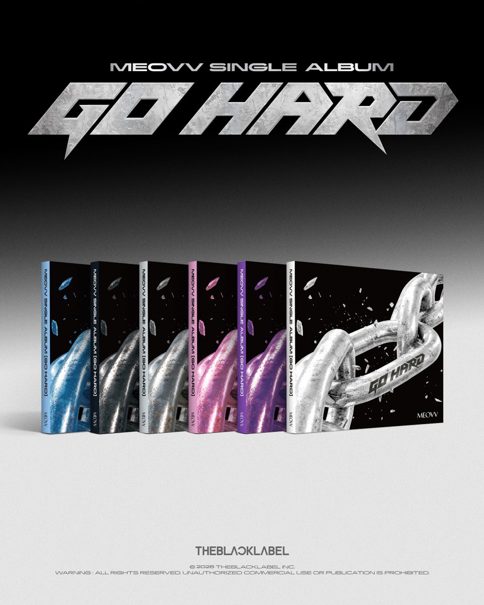 THEBLACKLABEL's tweet photo. MEOVV Single Album [GO HARD]

PRE-SAVE &amp; PRE-ORDER
∙ https://t.co/Ws2YG9K7uX ∙

PRE-ORDER | 2026.10.01 12PM (KST)
RELEASE | 2026.10.12 6PM (KST)

#MEOVV #미야오
#GOHARD
#THEBLACKLABEL #더블랙레이블 https://t.co/7z0reBNACE