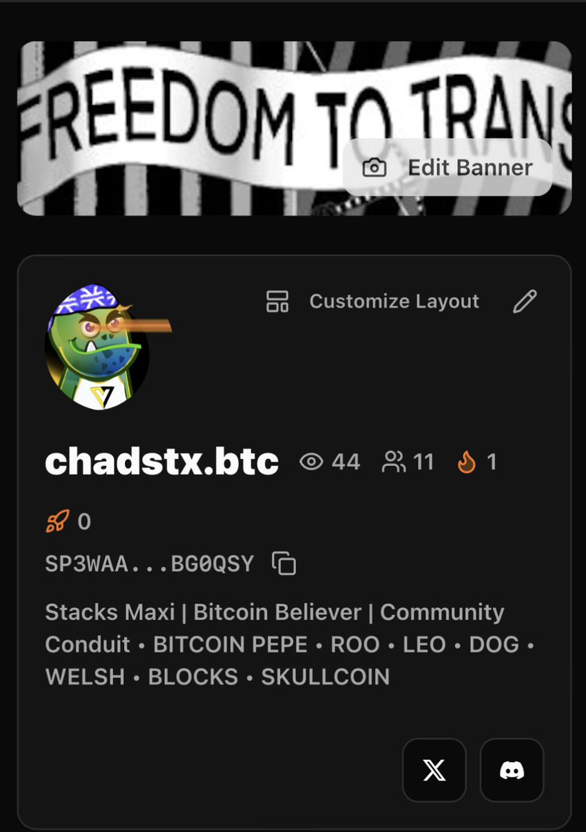 ACEband2021's tweet photo. @boostx_app @Stacks @stackslabs @StacksOrg @StacksEndowment @one_bns @bns_community I’ll catch you inside these Decast Communities! #Deruptar https://t.co/JJS1S5QPI6