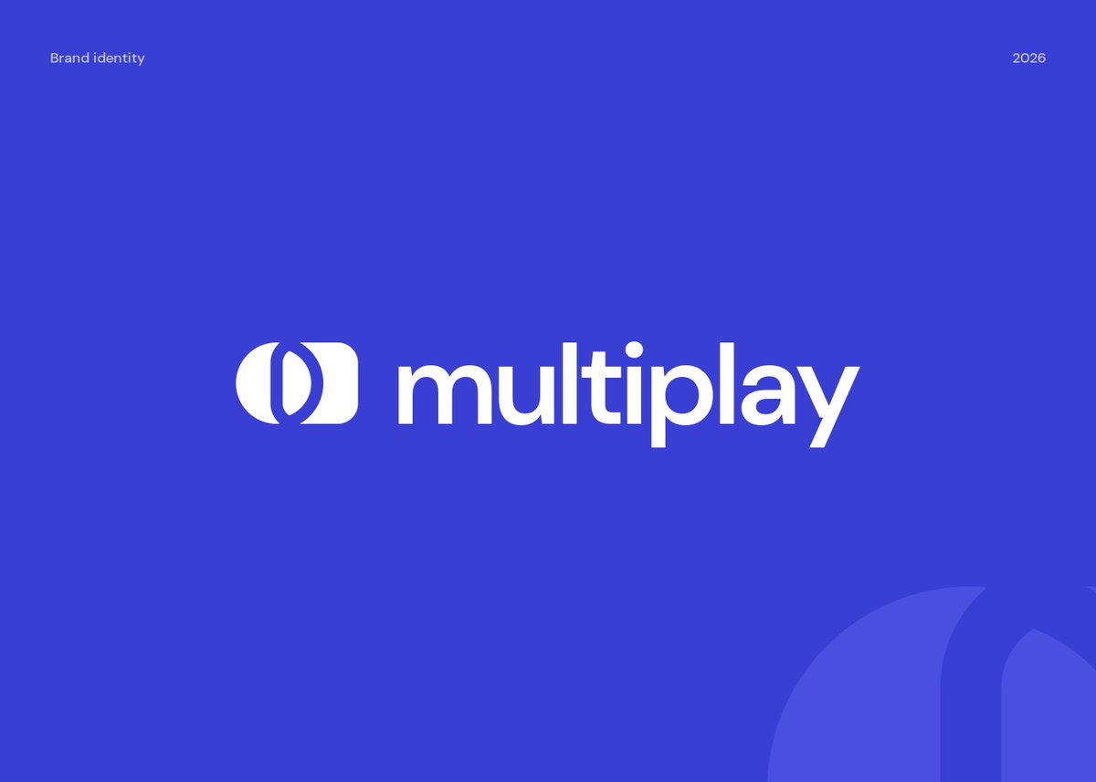 RogerUiUx's tweet photo. Multiplay brand identity.
One mark, one indigo, and a wordmark nobody's allowed to retype https://t.co/DoRVrx71Pl