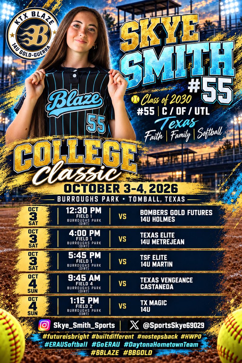 SportsSkye69029's tweet photo. #Skye_Smith_Sports
@SportsSkye69029
#futureisbright
#builtdifferent
#nostepsback
#HWPO
#ERAUSoftball
#GoERAU
#DaytonaHometownTeam
#BBLAZE
#BBGOLD https://t.co/Pinkv99Irj