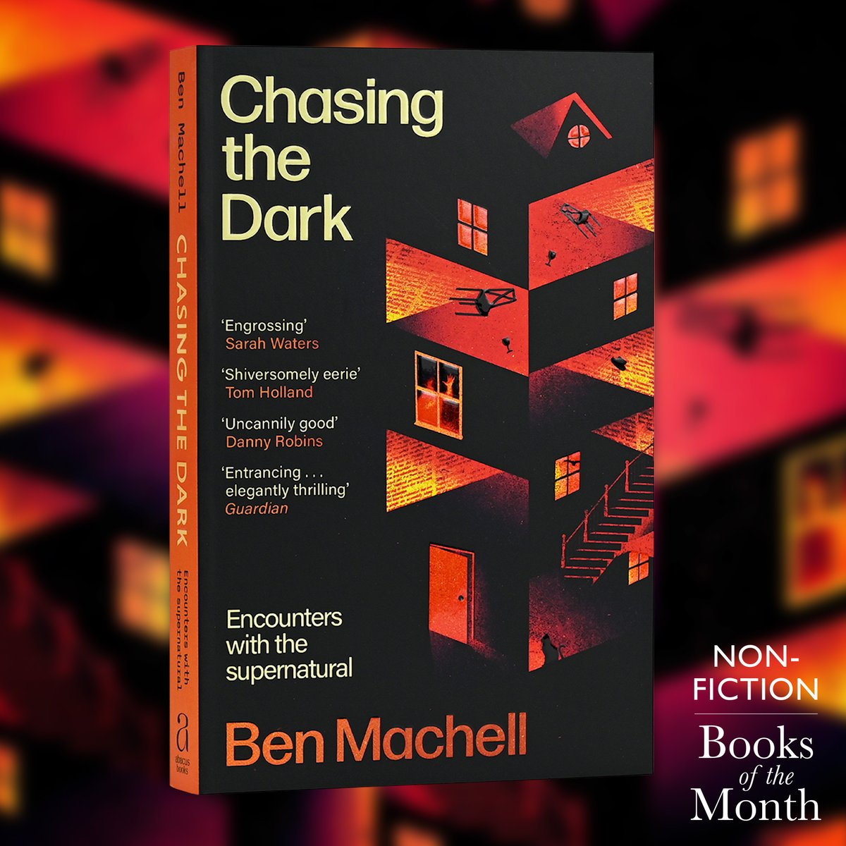Waterstones's tweet photo. Telling the story of one of the Society for Psychical Research's most prolific investigators, Ben Machell shines a chilling light on our relationship with the supernatural in CHASING THE DARK, our haunting and immersive Non-fiction Book of the Month: https://t.co/SW1kOpwugG https://t.co/oLvQNvxuDe