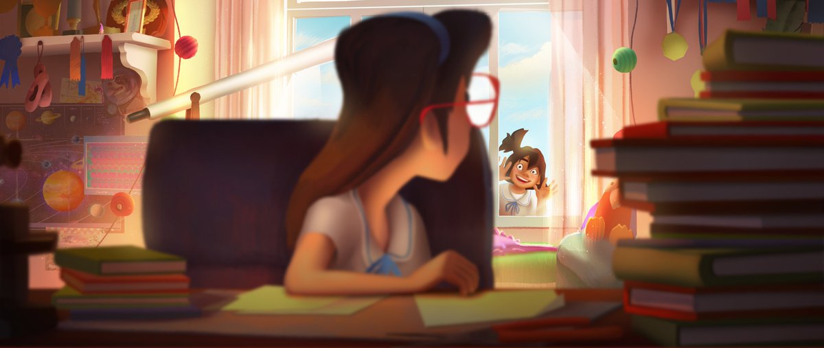 chelseablecha's tweet photo. Lighting key for Forgotten Island! ☀️ Jo & Raissa’s friendship felt so genuine & relatable. It brought back good memories of my childhood best friends 💛
#ForgottenIsland #visualdevelopment #visdev #DreamWorks #conceptart https://t.co/xy2GNuXzg9