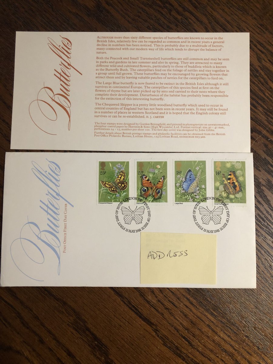 SeivadStamps's tweet photo. 1981 Butterflies First Day Cover.  #fdc #firstdaycover #firstdaycovers #firstdaycoverstamps #stampcollectors #collectingstamps #royalmail #stampcollections #stamps #benham #benhamcovers #royalmailstamps #butterflies #postagestamps https://t.co/qwNHcW6wSm