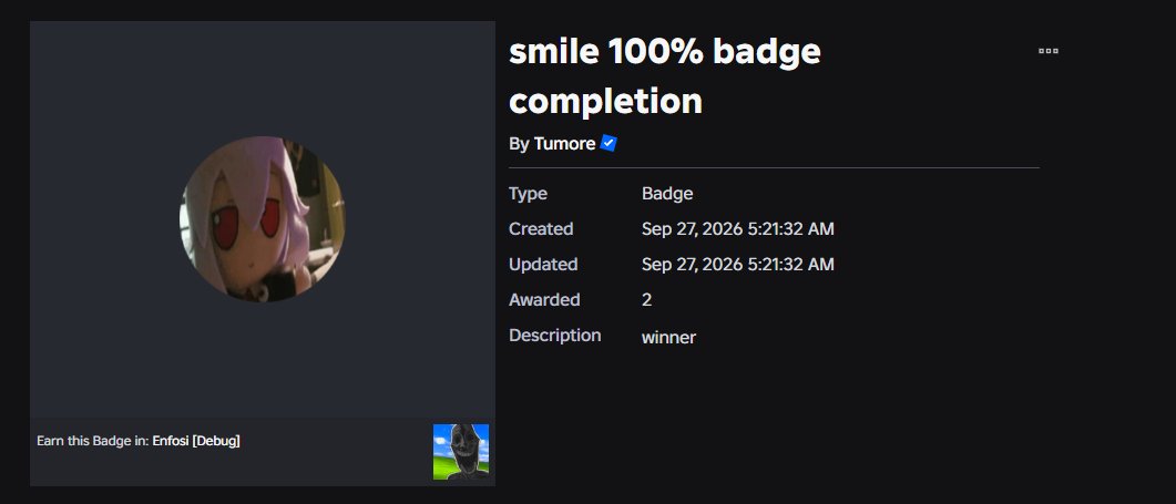 nestsilty's tweet photo. enfosi is getting difficulty badge variants unplug my shit rn https://t.co/ZkqwNeyeui