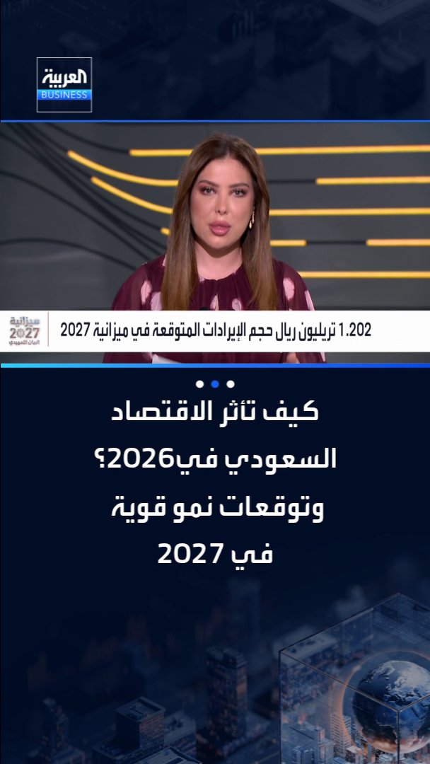 إلى أي مدى تأثر الاقتصاد السعودي بالأحداث الجيوسياسية في 2026؟ وما هي التوقعات للعام 2027؟. مي بن خضراء تشرح أبرز ما جاء في البيان التمهيدي لميزانية السعودية لعام 2027 البيان التمهيدي2027 PreBudget Statement2027 _Business 