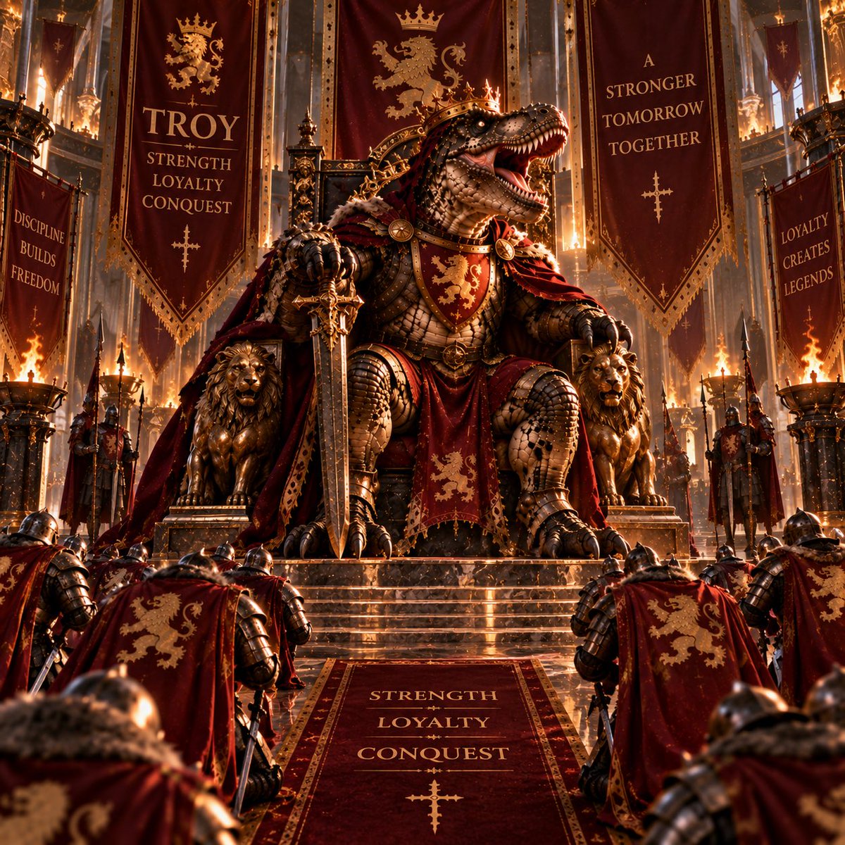 TTTofficialTROY's tweet photo. 🦖TROY THE TYRANNOSAURUS🦖

AMA session Tuesday 6:30pm EST 
October 6th  

Make sure to tune in this will be the LAST AMA before launch 🚀 

REMEMBER the art contest is still live and ends Friday Oct 2nd. Make sure to get your entry in by the deadline🏆

Join the community to get updates and to be apart of something bigger than a meme coin🦖

TG: https://t.co/n2azzJ1QRa…

#sol #trenches #crypto