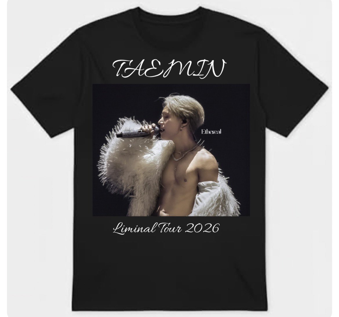 tae_mintie's tweet photo. okay so I know I said I wouldn’t spend more money on myself for a long time now but I wanted a shirt to wear to the show, and the custom d&amp;p shirt came out so good, I have ordered another one. and I love it https://t.co/3ij0IJyueG