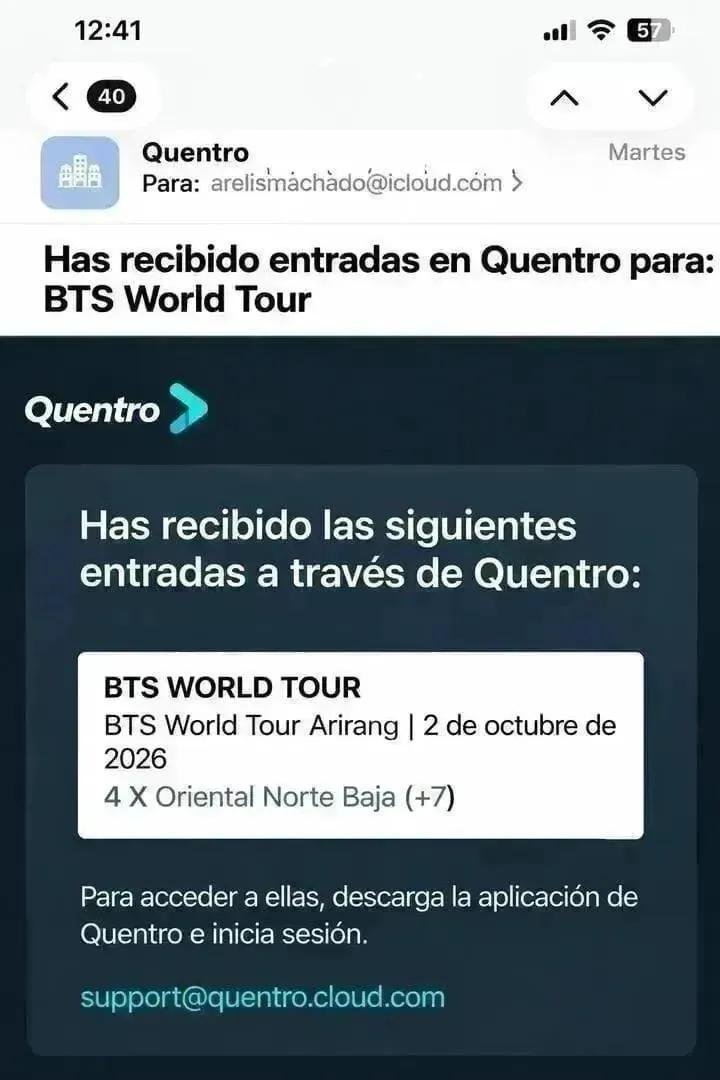 Kipyatorozo6's tweet photo. Army💜

#Wts Estoy buscando vender 2 entradas de BTS para un concierto en Bogotá, Colombia @ El Campín 🇨🇴

Disponible urgentemente para la venta..

Envíame un mensaje si estás interesado🫶🏻.. https://t.co/a0f3MKoFVi