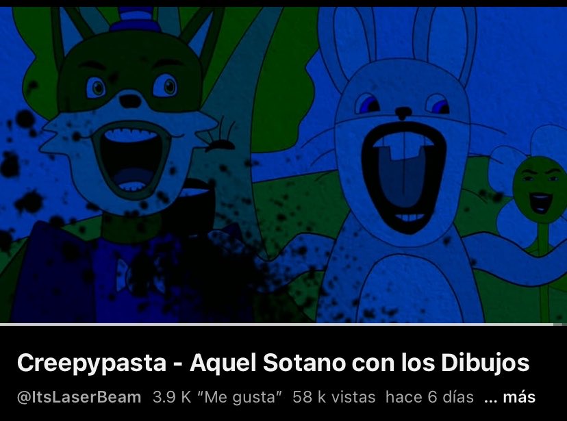 CepixLCP's tweet photo. Termine de ver “Aquel sótano con los dibujos”

EL NIÑO SE CONVIRTIÓ EN CONEJO, IGUAL AL QUE SALVARON DE SER ATROPELLADO. Naaaaaahh genio total, me encanto https://t.co/sk47gpLRkg