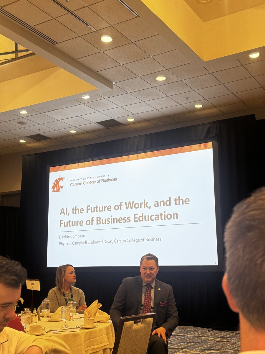 CougsMobile's tweet photo. Learning how AI impact the Cougs and how Cougs Mobile may help providing entry level jobs. https://t.co/SPgGeAFB8P