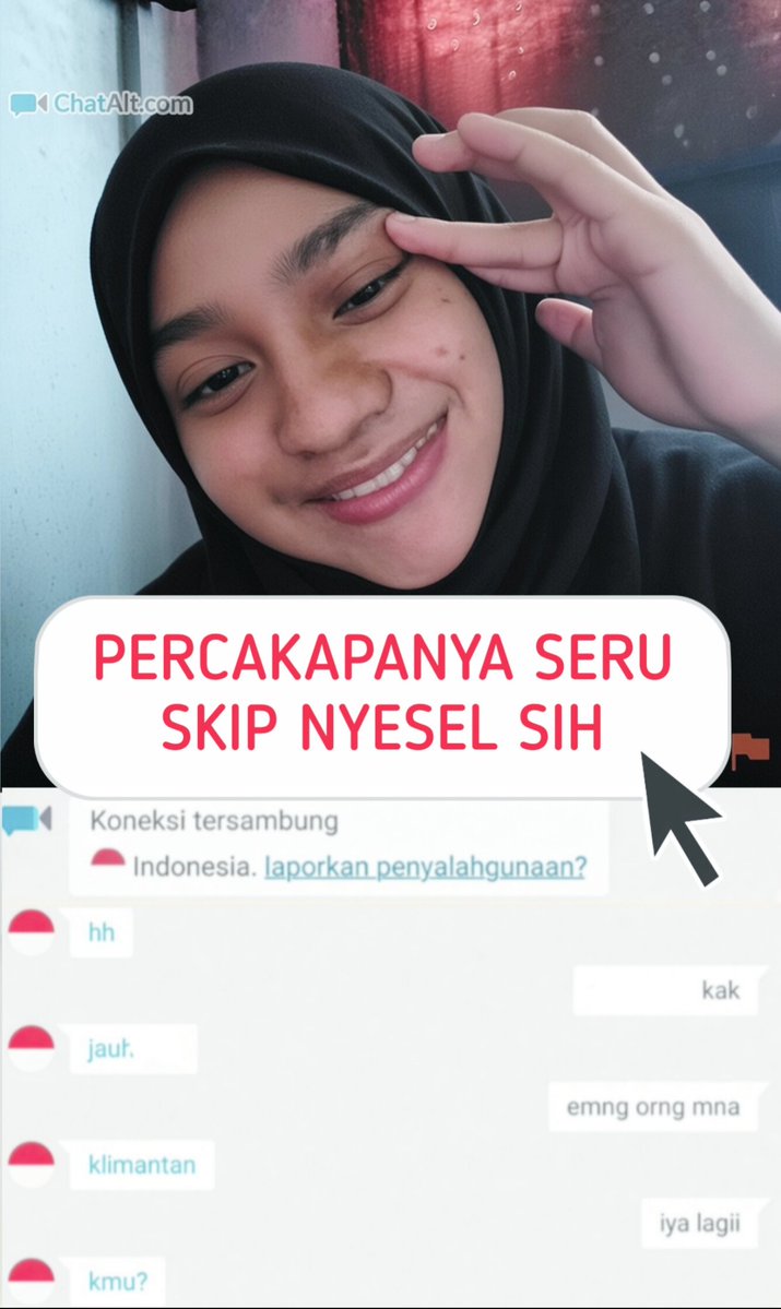 BahlilOmeTv's tweet photo. ome tv, untung gak skip karena obrolanya seru https://t.co/kfvOsnRZ1E