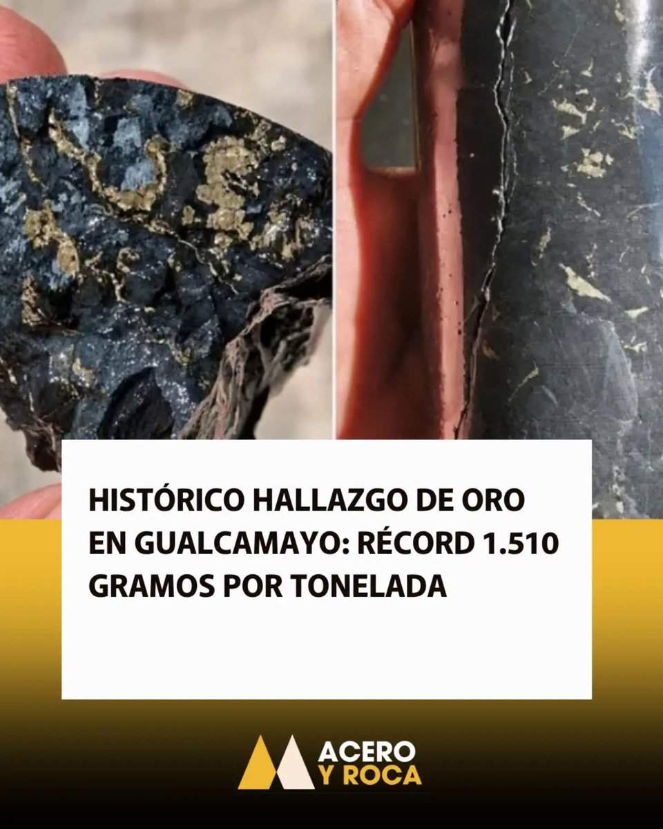 psantiba's tweet photo. En Chile con mucha cuea llegan a 1 gr/ton!! 
A ver qué hace Milei con todo ese Oro que le pertenece al pueblo Argentino!! https://t.co/umT9ByhHbM