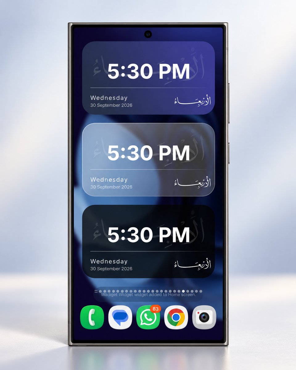 Mustaphacode's tweet photo. نفس الويدجت باكتر من شكل مميز 💎
لازم تخلي شاشة موبيلك بالجمال ده 🤍

اكتب تم لو عايز رابط التطبيق

او ابحث في جوجل بلاي علي 
وادي جيت او Wadiget https://t.co/OnNMgAcXfO