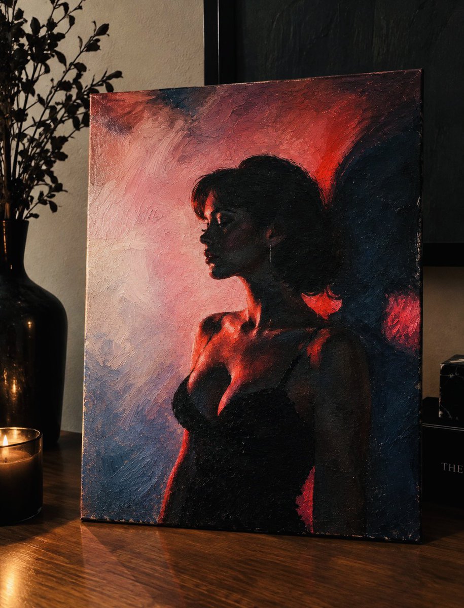 Robert_CR_NFT's tweet photo. Another piece from the collection.

Some moments are better left on canvas. 🖼️

#Art #OilPainting #ContemporaryArt #ArtCollection https://t.co/tu2azRbK3k