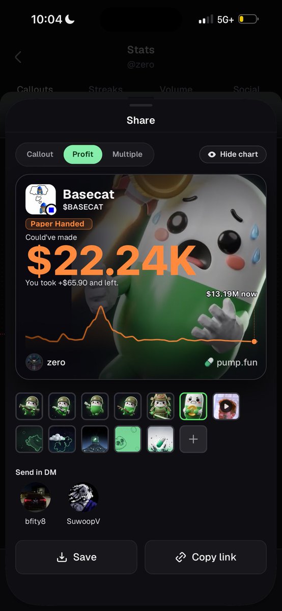 suwoopv's tweet photo. bro sold for a steak lol. 

not once , but twice lmaoo

ShadowCartel will hit one of these 100x + and actually hold. 

I’ll tag em when he’s done being lazy and makes an X 😂. https://t.co/yMt365SgG6