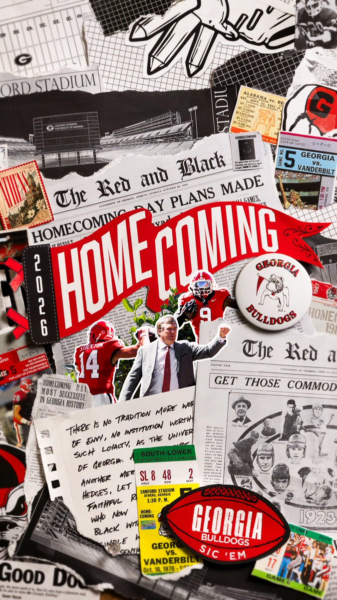GeorgiaFootball's tweet photo. Some Homecoming for your home screen! 📲 https://t.co/PabQa2zvfL