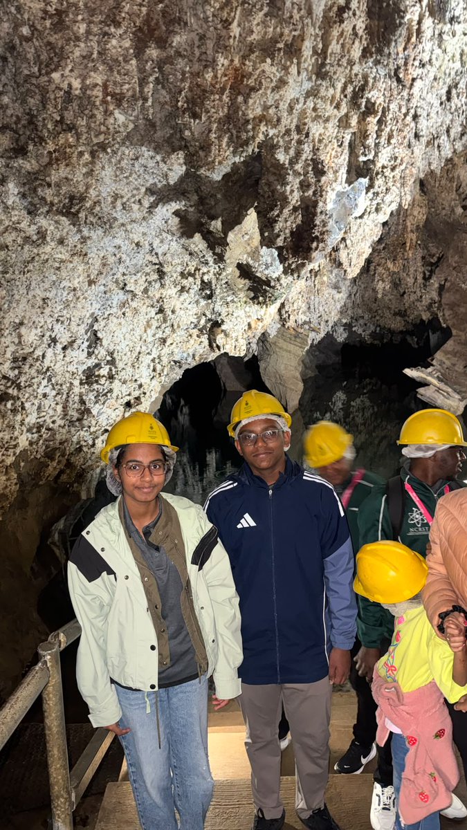 SciFest4STEM's tweet photo. 🇮🇪 🇿🇦 @Exposcience ISF 2026 
Aditya &amp; Srinidhi design Ireland's poster &amp; visit the Cradle of Humankind a UNESCO World Heritage Site in Gauteng, South Africa, famous for yielding nearly half of the worlds early human ancestor fossils &amp; the Sterkfontein Caves. #scifest20years https://t.co/0WpC2stptK
