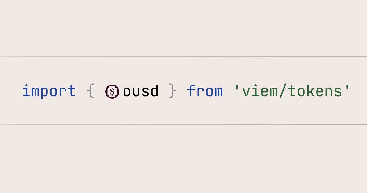 wevm_dev's tweet photo. $OUSD support is live in Viem

https://t.co/AQ978BfxGP https://t.co/RFcol6s9SX