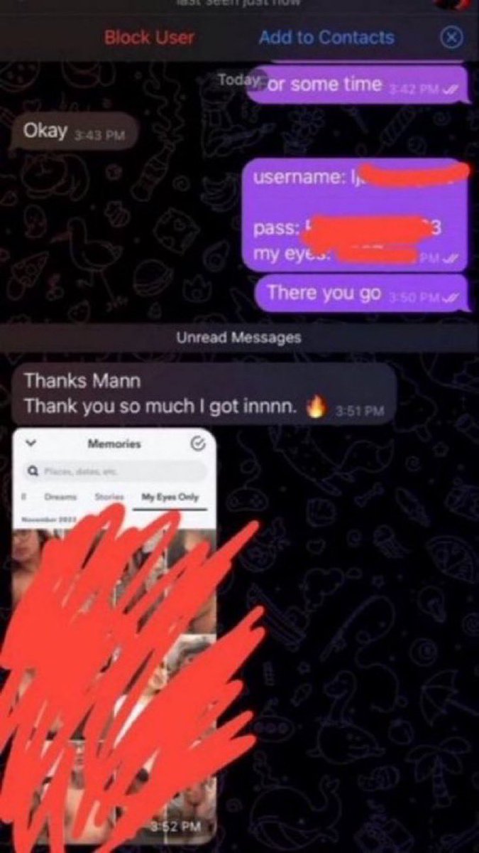 FASTACCESSx56q's tweet photo. With username: 
I will hack into your cheating girlfriend 👇
•Instagram ~
•Snapchat ~
•TikTok ~
•WhatsApp ~
•Phone 📱 ~
And she will not get notified 
 •Click on the link and text me on telegram let crack into her eyes 👀 only on snap

https://t.co/e0EsiUo7mk https://t.co/0VtCb8ws9o