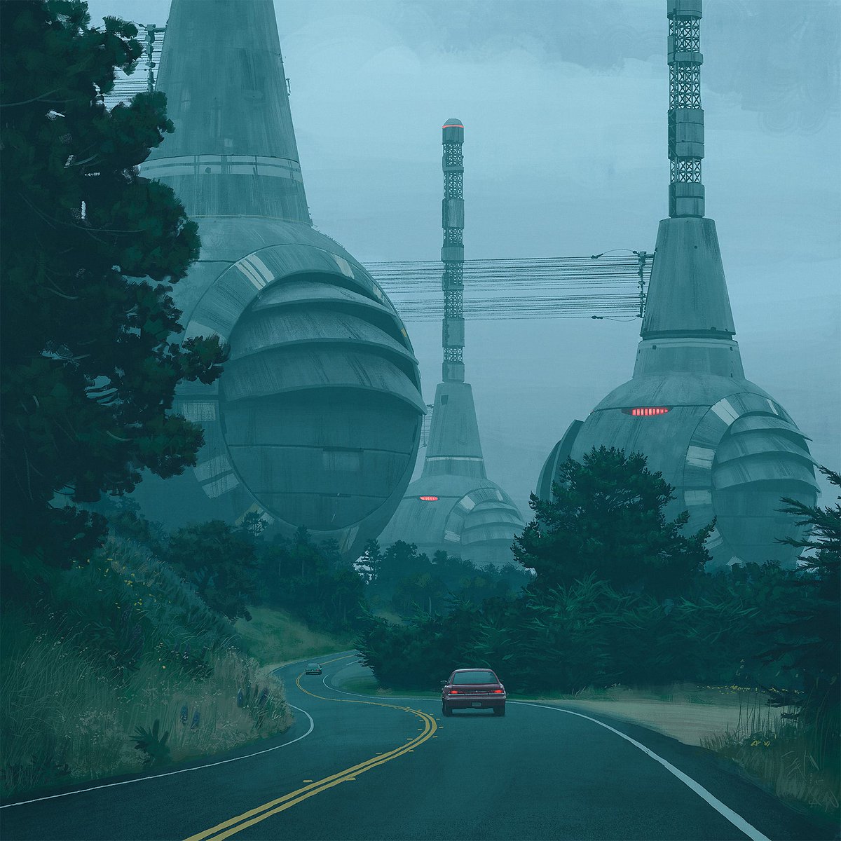 Nandeol_01's tweet photo. @kaedefude Reminds me of Stalenhag's works https://t.co/NuAegYzLD3
