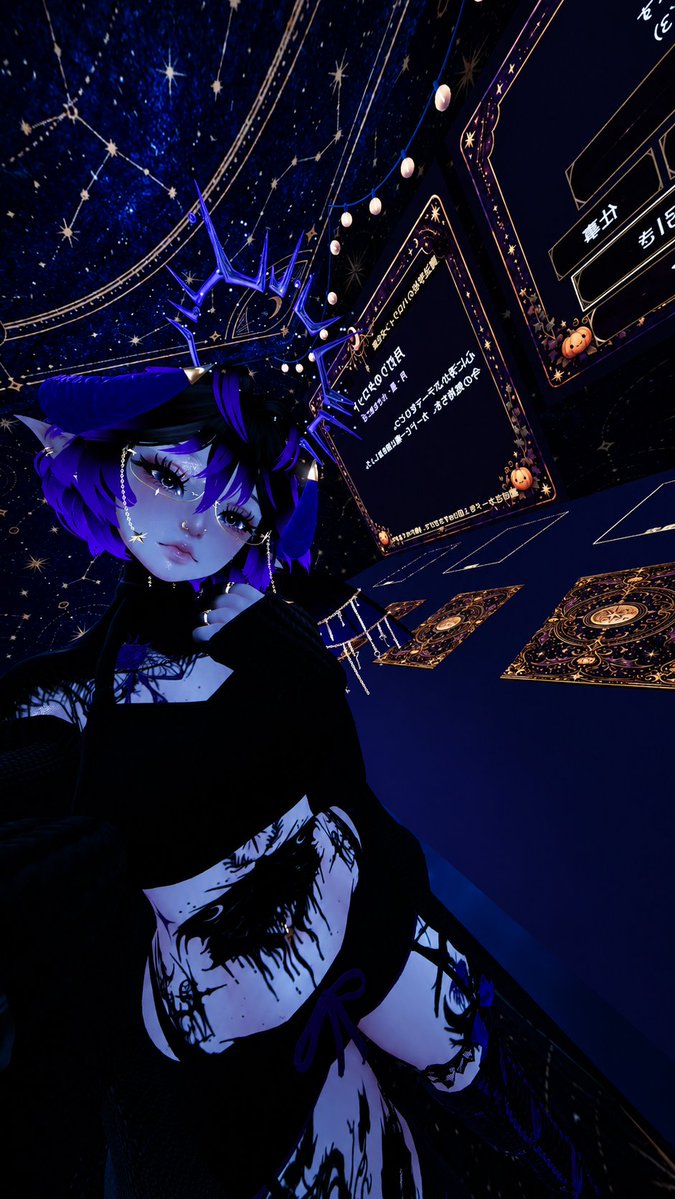 xVioletDeathx's tweet photo. 👻🎃Spooky Season is coming 1/2 🎃👻

World: https://t.co/3fez2y9XC3

#VRC #VRChat #VRCPhotography #VRChatPhotography #VRC4Photos #halloween #spooky #witch #spookymonth https://t.co/kw1K1Kevbq