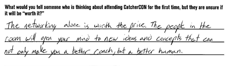 xanbarksdale's tweet photo. The people in the room are what make CatcherCON so special.
Join the catching brotherhood this December at #CatcherCON26
Dates: Dec. 11-13
Location: Nashville, TN
ποΈ & info: https://t.co/rvxrYvOO2q https://t.co/e2jyhS729X