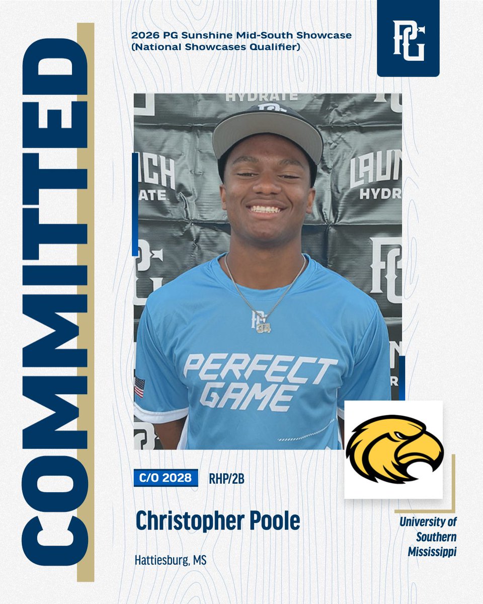 PG_DeepSouth's tweet photo. Congrats to @Chris_Poole34 on his commitment to @SouthernMissBSB https://t.co/XJEHwgAnZt