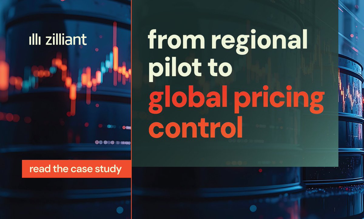 zilliant's tweet photo. ⚠️ Manual pricing worked until growth made the gaps impossible to ignore.

A global fuel and lubricants manufacturer partnered with Zilliant to rethink how pricing could scale across the business.

Read the case study 👉 https://t.co/Hq52vaazD1

#PricingStrategy #Pricing #B2B https://t.co/Z3PdoGyI8h