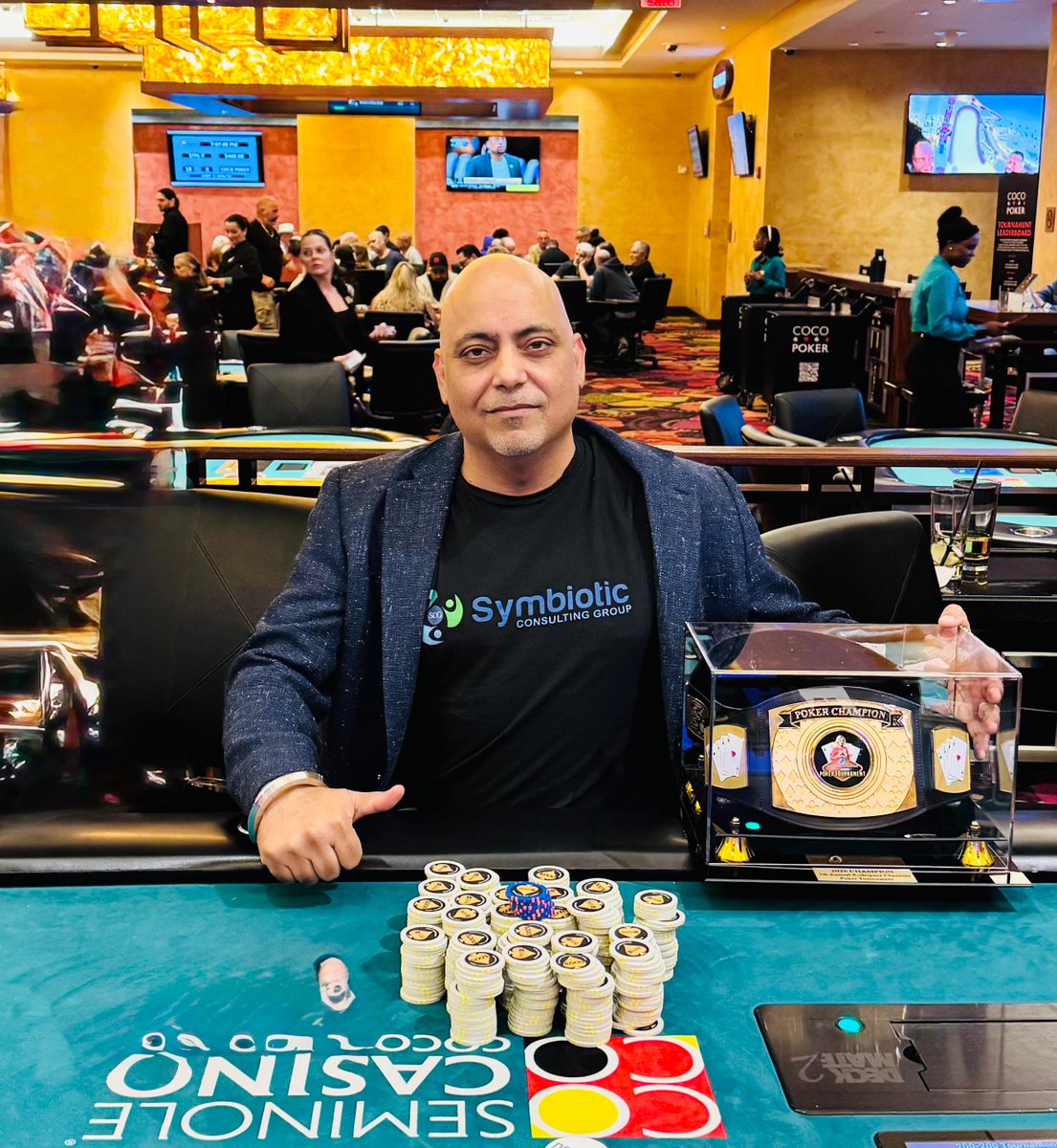 DPJCC's tweet photo. The cards are on the table Oct. 22. 🃏 Join Raminder Singh at Seminole Hard Rock for DPJCC’s Fall Poker Charity Classic, benefiting Sunrise Day Camp South Florida &amp; Merlie’s Giborim United.

7 PM | $180 buy-in Save your seat: https://t.co/UNeIVsz3Jr #Poker https://t.co/okRZRkLddS