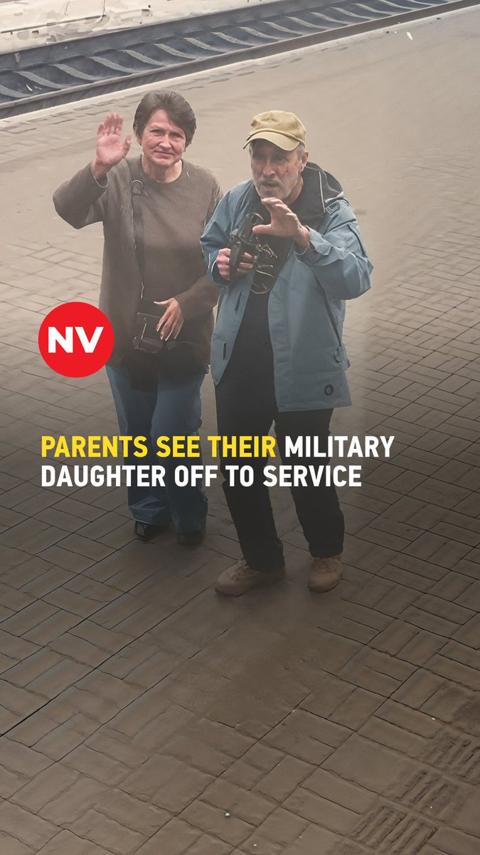 NewVoiceUkraine's tweet photo. 🥰 A Ukrainian servicewoman shared an emotional video of her parents running alongside the train as she left for military service. “The train is taking me to serve. My parents are running after it,” she wrote

📹: ivanivna___nadiya / Threads https://t.co/zTCs6DPEHo