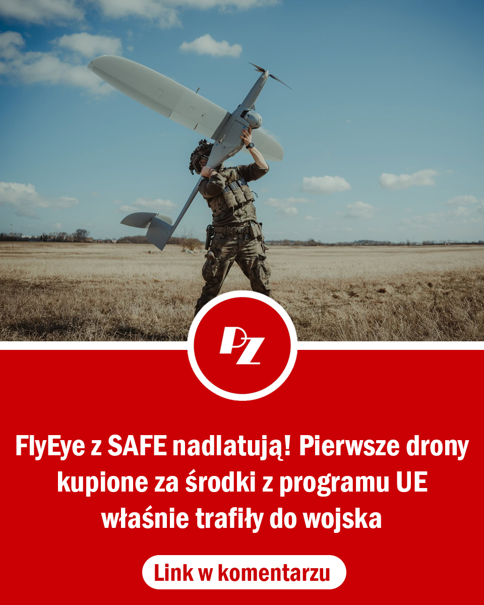 Polska_Zbrojna's tweet photo. Ruszyły dostawy FlyEye kupionych za środki z SAFE. Wojsko otrzyma 190 zestawów polskich bezzałogowców rozpoznawczych

@MON_GOV_PL @DGeneralneRSZ @DowOperSZ @SztabGenWP https://t.co/MpxUy5CTr7