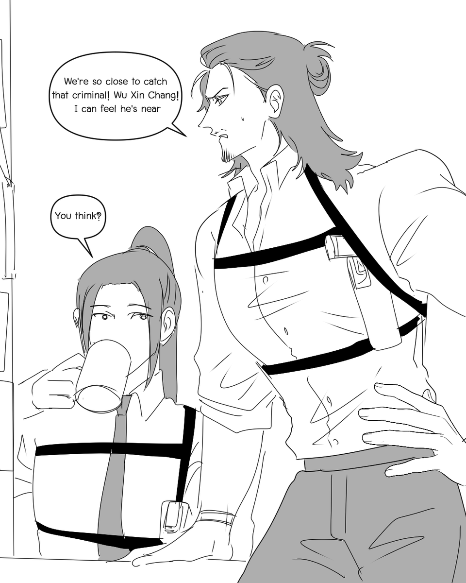 carymonoArt's tweet photo. I saw ppl headcanon detective AU on TL recently and thinks it's funny #宾权 #binquan #ปินเฉวียน https://t.co/2qo4OwtZb6