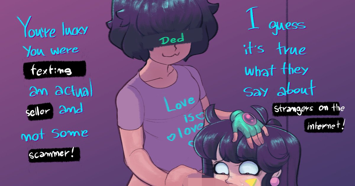 Ikarosbox's tweet photo. "From Chat Room to Love Hotel: Smol Ded Reinforces Stereotypes with degenerate Bitch"

Bday art.
This one has no ambiguity and Yann is already full for the month so I'm posting on the Twingals

[ https://t.co/LrCrA7EHXP ] https://t.co/LpV9SVdF4r
