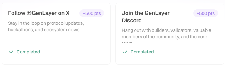 mhdihnnd0's tweet photo. My first step into GenLayer: join the Discord, connect X and Discord to the Portal, follow @GenLayer, and start exploring.

That one setup opened up everything else, challenges, content tasks, testing projects.

If you're new, start the same way. https://t.co/oGPSpugqmY