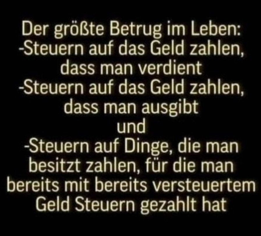 zukunft37's tweet photo. Eine Steuersteuer wäre noch denkbar. 
Upps, jetzt hab' ich die auf eine Idee gebracht, fürchte ich. 🤐😇 https://t.co/me8yD57e75