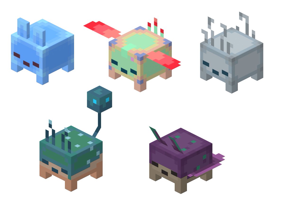 yomaigaming's tweet photo. all blub variants https://t.co/EXIi8OGdMZ