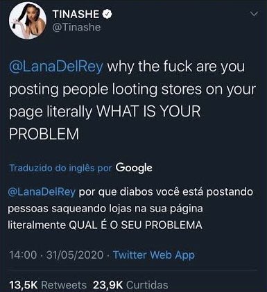 MayconBorgis's tweet photo. só por esse tweet a tinashe já merecia um 9.0 https://t.co/3XX8URpfSr