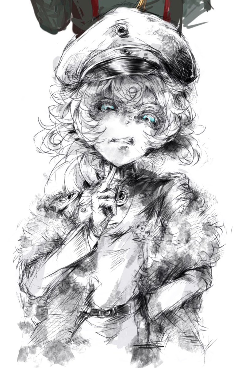 leaves216's tweet photo. #幼女戦記 预告和其他五位画师合绘六只各自画风的谭雅 
然后这是我画的部分… https://t.co/ydaexH1SxO