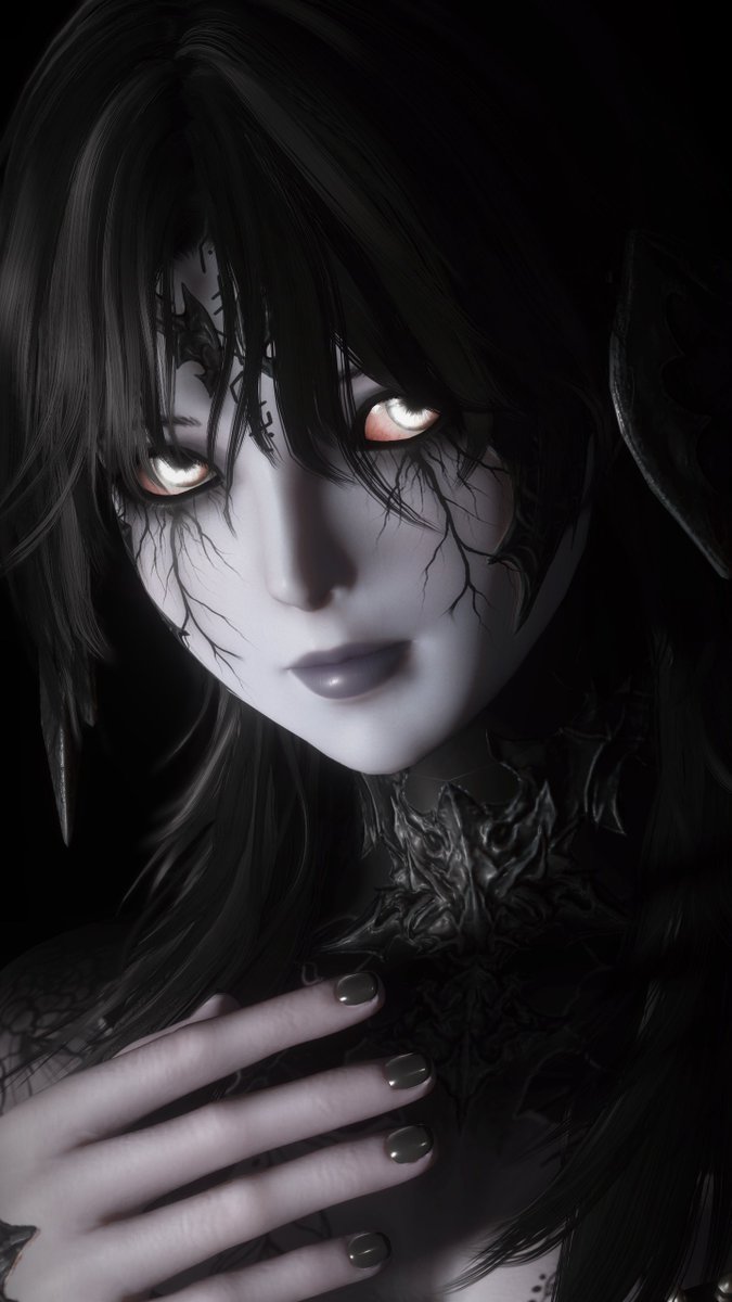 Emilyffxiv's tweet photo. So you might of noticed her in my newest music video but everyone I'd like you to Nightmare 🖤

I will likely change her name later on. I'm just very sleepy and can't think much at the moment lol 

#GothGirlWednesday https://t.co/SfWIFXyMCx