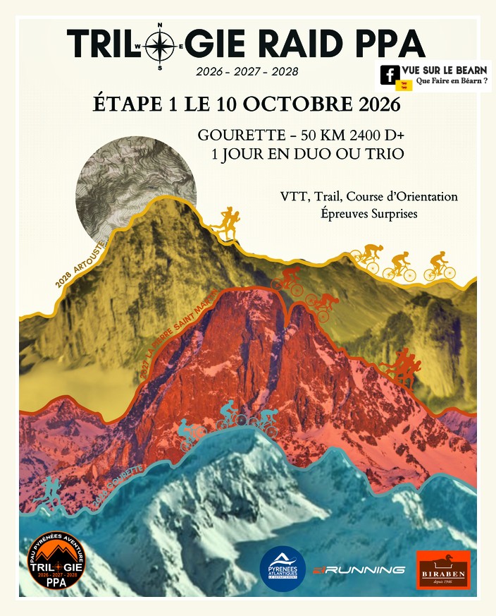 vuesurpyrenees's tweet photo. Trilogie Raid PPA 2026 Etape 1 à Gourette
samedi 10 octobre à Gourette Eaux-Bonnes
+infos
https://t.co/M3dVXBXQpK
biathlon : VTT, trail en montagne, CO sur carte IOF, Biathlon tir laser et Via Ferrata
#gourette #pyrenees #biathlon #sport #bearn https://t.co/KXAX1sAgMZ