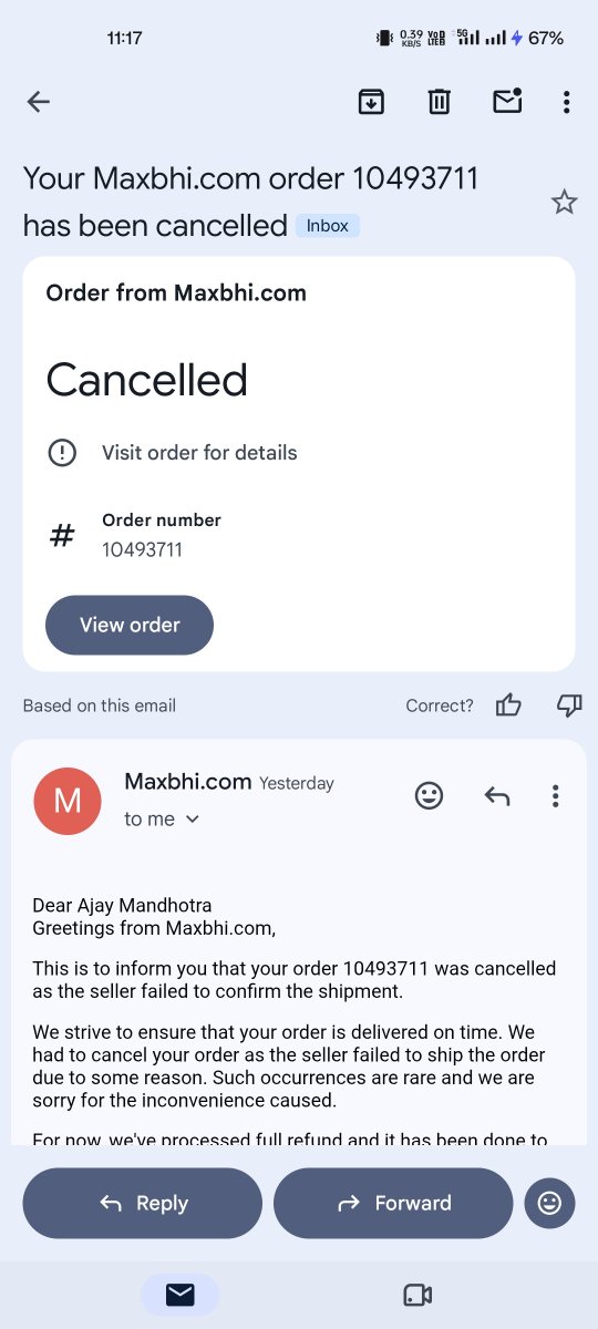 drajaymandhotra's tweet photo. This is the scam this company doing.. cancellation of prior order at their end... and then their agent calls and ask for more money through WhatsApp to reorder same product at higher price... Such a shameless behaviour and cheating their customers... And asking extra money ... https://t.co/HMbvKR18sg
