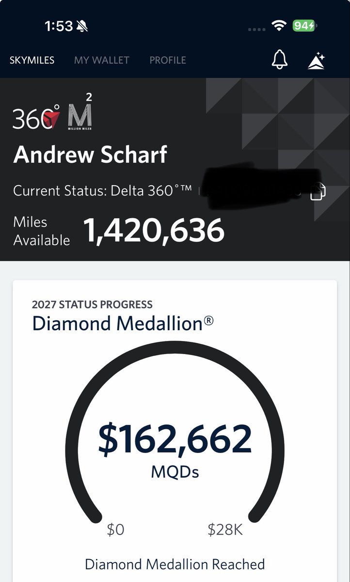 ascharf18's tweet photo. I am a @Delta 360, Diamond Medallion and 2 Million+ Miler. The internet on many flights is an abomination. It frequently does not work at all and when it does, it is glacial. I flew on @airBaltic a few weeks ago and was blown away by @Starlink. It is disappointing that Delta passengers will be stuck with subpar internet for quite some time.