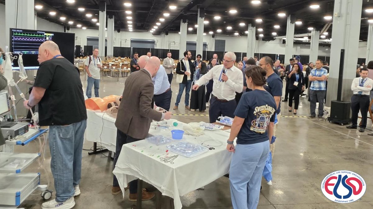 ELSOOrg's tweet photo. 📢 Cowboy cannulation and simulation showdown hands-on activity at the 37th Annual ELSO Conference #ELSO2026‼️ https://t.co/MoTYnVlRkG